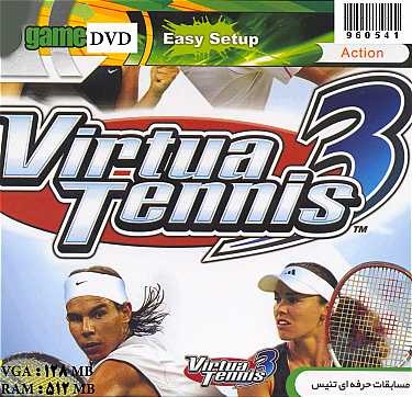 54- بازی مسابقات حرفه ای تنیس Virtua Tennis 3