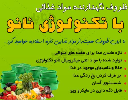 ظروف نگهدارنده مواد غذائی نانو