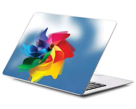 پوسته لپ تاپ مدل فرفره رنگی