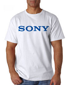 تی شرت لوگوی شرکت SONY 