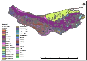 نقشه GIS کاربری اراضی استان مازندران