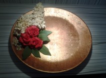 بشقاب گل برجسته
