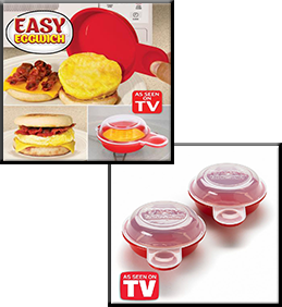 تخم مرغ پز Easy Eggwich  وسیله ای مفید و کارآمد برای آشپزخانه شما  هر پک شامل 2 عدد تخم مرغ پز 