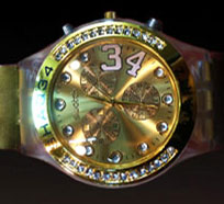  ساعت swatch سواچ طلایی زرد