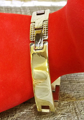  دستبند اسپورت استیل طلایی lnox