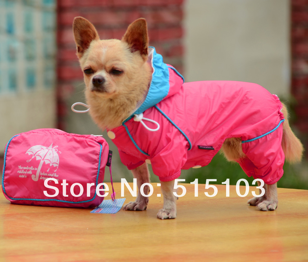 لباس ضد آب سگ puppy waterproof dogs raincoat