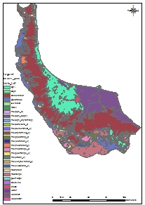 نقشه GIS کاربری اراضی استان گیلان