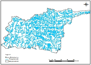 GIS شبکه آبراهه ای حوضه آبریز بلوچستان