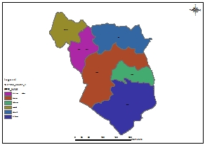 نقشه GIS شهرستان های استان خراسان جنوبی