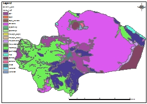 نقشه GIS کاربری اراضی استان قم