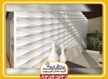 نمونه کار دیوار پوش 3D آریو چوب 