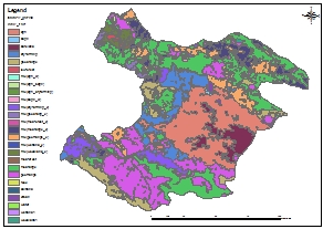 نقشه GIS کاربری اراضی استان قزوین