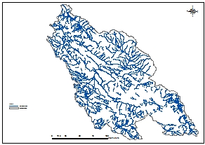GIS شبکه آبراهه ای حوضه آبریز بختگان-طشک-مهارلو