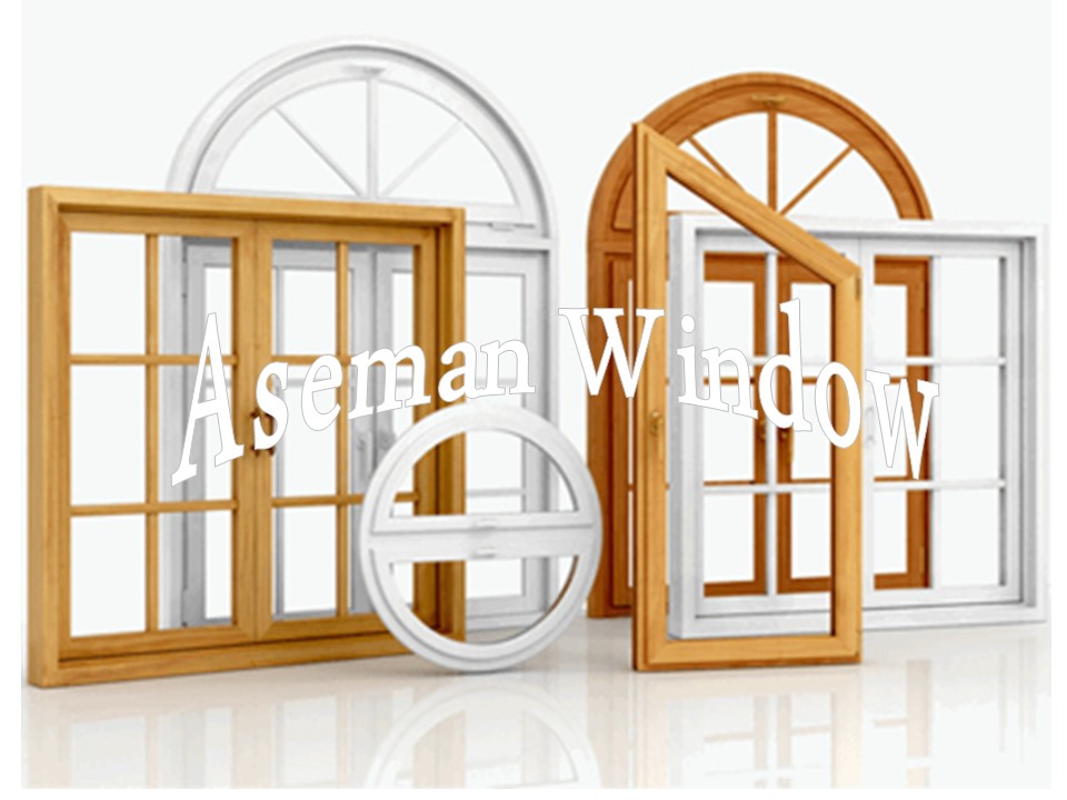 تولید پنجره خم و هلالی دوجداره upvc